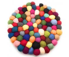 Untersetzer aus Filz, hitzebeständig, handgefertigt, Mehrfarbig, 1 Stück