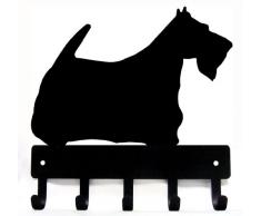 The Metal Peddler Scottish Terrier Schlüsselbrett für Hundeleine Casual Large 9 inch Wide schwarz