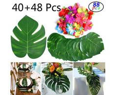 Künstliche Grünen Tropische Palmenblätter Hochzeit Geburtstag Party Garten Garten Garten Garten Garten Garten Büro Wand Tisch Dekoration Art Deco Zsg-flower018-001