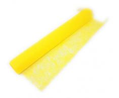 10 Meter Vlies Tischband TischlÃ¤ufer Tischdeko Dekovlies zitronengelb 48cm Breite