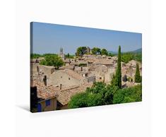 Premium Textil-Leinwand 75 x 50 cm Quer-Format Dorf in der Provence | Wandbild, HD-Bild auf Keilrahmen, Fertigbild auf hochwertigem Vlies, Leinwanddruck von Reinhard Werner