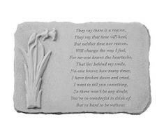 Kay Berry 7572They Say There is A Reason. Dekostein mit Narzissen, Mehrfarbig