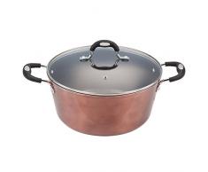 San Ignacio Pandora Kochtopf, geschmiedetes Aluminium, Kupfer, 28 cm