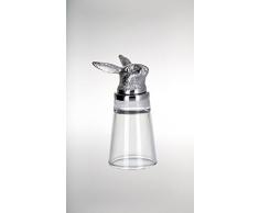 Schnapsglas Hase H 9,5 cm D 4,5 cm, 4 cl Edelstahl