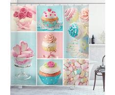Küche Vorhang für die Dusche von ambesonne, frisch geernteten Oliven Öl Flaschen auf Holz Tisch Gesunde Reif natürlichem Bio, Stoff Badezimmer Decor Set mit Haken, Grün Gelb, Textil, Multi 25, 69W x 75L