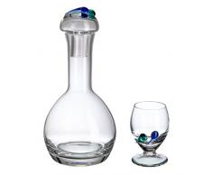 Glas-Bohemia Set Likör, Glas, 28.5 x 11 x 24 cm, 7 Stück
