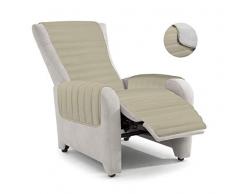 Italian Bed Linen PO-Rec Sesselbezug, Mikrofaser, Standard Misura Standard Tortora/Grigio Chiaro