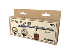 Barbuzzo The Ratchet Gadget 3-in-1 Flaschenöffner, Korkenzieher und Schraubverschlussöffner