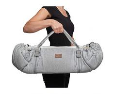 Najell, SleepCarrier, Schlafnest für Babys, Babytrage liegend, Liegewiese, Matratze für Neugeborene, Baumwolle, Grau, Größe individuell anpassbar