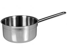 Home Ecopoint Kasserolle mit Griff, Edelstahl, Silber, 20 cm