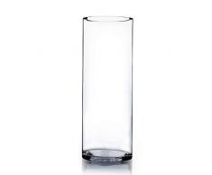 WGV Glasvase, Zylinderform, 18 x 51 cm, transparent