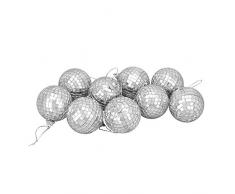 Northlight Seasonal Christbaumkugeln, silberfarben