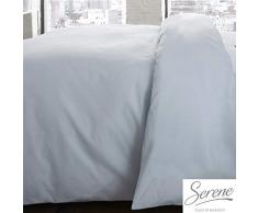 Serene Plain Dye Pflegeleichter Bettdeckenbezug, Duck Egg, Doppelbett