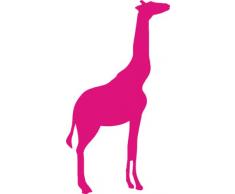 INDIGOS 4250380594651 Wandtattoo w054 Giraffe Afrika 120 x 64 cm, rosa