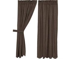 VHC Marken Wasserkocher Grove Plaid kurzer Panel gewelltem gefüttert, schwarz