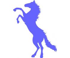 INDIGOS 4051095091301 Wandtattoo w672 Pferd 96 x 53 cm Wandaufkleber in 3 Größen, violett