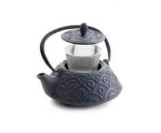 IBILI Teekanne-Set Oriental-Malasia 0,8 l aus Gusseisen, grau, 18 x 18 x 10 cm, 3-Einheiten