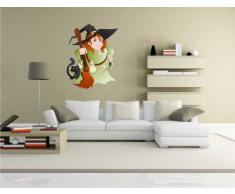 Indigos KAR-Wall-WITCH-006-54 Wandtattoo Witch - Hexe 06 - Halloween - Wandaufkleber 54 x 70 cm