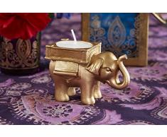 Kate Aspen Flaschenöffner Lucky Elephant Teelichthalter Gold