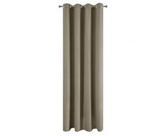 DESIGN91 Vorhang Glatt Matt 8 Ösen Weich Vorhänge Gardinen Modern Schlicht Schlafzimmer Kinderzimmer Wohnzimmer