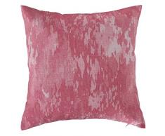 Deconovo Decorative Faux Linen Cushion Cover Christmas with Invisible Zipper Kissenhülle, Rose, 18x18 Inch