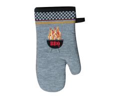 Kay Dee Where Theres Smoke BBQ Oven Mitt Ofenhandschuh, Baumwolle, verschieden, 13