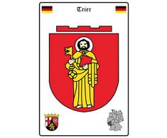 Stadt Trier Wappen, StraÃen - Blechschild, 20x30 cm Deko