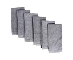 FABBRICA Home Bambus Viskose Küche trocknend Handtücher patentierte everplush Technologie, grau, 16