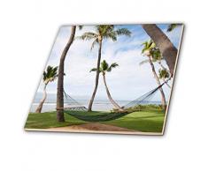 3dRose Hängematte unter Hawaiianische Palmen, Maui, Hawaii – = jgs0038 – Jim Goldstein – Keramik Fliesen, 12 Zoll (CT 89189 _ 4)