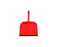 MSV 100238 Schneeschaufel, ABS/Gummi, Metall, rot, 24,5 x 20 x 0,1 cm