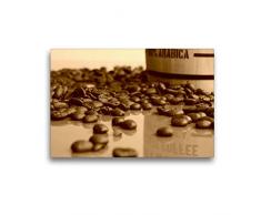 Premium Textil-Leinwand 45 x 30 cm Quer-Format Arabica Kaffee | Wandbild, HD-Bild auf Keilrahmen, Fertigbild auf hochwertigem Vlies, Leinwanddruck von Avianaarts Design Fotografie by Tanja Riedel