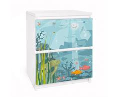 Apalis 91121 Möbelfolie für Ikea Malm Kommode - Selbstklebe nummer EK57 Meereslandschaft, gröÃe 2 mal, 20 x 40 cm