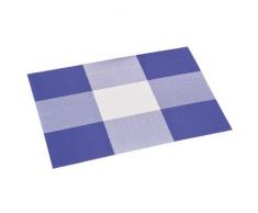 Kesper Karierte Tisch-Sets, Kunststoff, blau