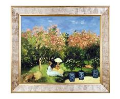 overstockArt der Garten Von Monet mit Gold Perle Inlay Rahmen