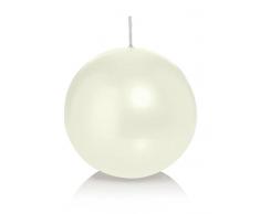 Wiedemann Kugelkerzen in Cellophan, Wachs, Elfenbein, 8 x 8 cm, 6-Einheiten