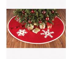 ARCADIA HOME Schneeflocken Weihnachtsbaum Rock