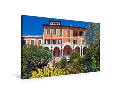 Premium Textil-Leinwand 75 cm x 50 cm quer Villa Hanbury, Kakteen, Palmlilien