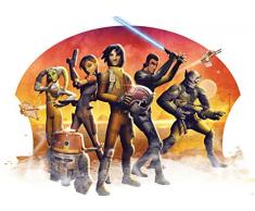 Disney Lizenz Star Wars 1613p8 Wanddekoration Tapete Compose, 4 Panele Vlies 368,0 x 254,0 cm