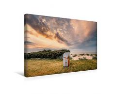 Premium Textil-Leinwand 45 x 30 cm Quer-Format Am Strand in Hooksiel | Wandbild, HD-Bild auf Keilrahmen, Fertigbild auf hochwertigem Vlies, Leinwanddruck von Rainer Ganske Fotografie