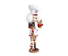 Kurt Adler 15.5-Inch Hollywood Gingerbread Chef Nutcracker Nussknacker, Mehrfarbig, 16 inch