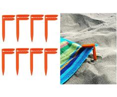 DINY Home & Style Strandhandtuchverschluss Clips Picknickdecke Clips Anker Zelt Camping Yoga Matte rot