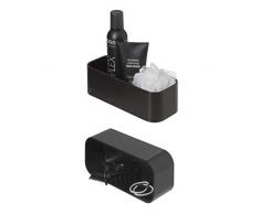 Tiger 2-Store Ablage, als Duschkorb oder Wandregal zu verwenden, Kunststoff, Farbe: Schwarz, zum Schrauben oder Kleben