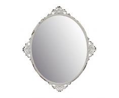 Stonebriar sb-6081 m Cottage Spiegel, oval mit getragen weiß Details