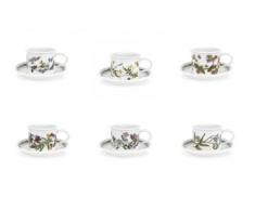 Portmeirion Botanic Garden Kaffeetasse und Untertasse, 100 ml