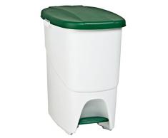 Denox Ecosystem Abfalleimer, 25 l Zentimeter Verde y Blanco