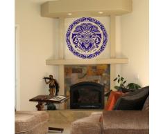INDIGOS 4052166046848 Wandtattoo w277 Ornament, Orient Wandaufkleber 120 x 119 cm, blau