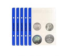 PELLERS | Münzhüllen Für Sammelalbum. 6 Felder 55mm x55mm, Für Münzen bis zu Ø 48mm. 10 er Packung. Für PELLERS Münzalbum S.