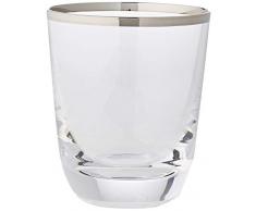 Cristal de Sèvres Margot Whisky Gläser-Set, Glas, Platin, 9 x 9 x 10 cm, 2 Stück