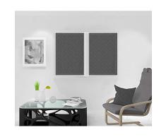Soleil docre Kiel Scheibengardine, Polyester, Grau, 60 x 90 cm