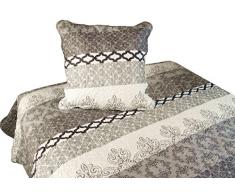 Soleil docre Tagesdecke wattiert 180x220 cm Blois + 1 Kissenbezug